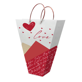 Carrybag Love Poem 21x12x5in rojo