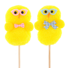 Chicks Iggy & Lizzy 8cm op 50cm stok assorti x2
