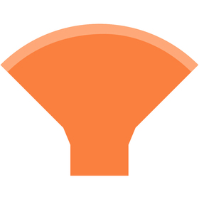 Tüte Maysa 38x49,5x14,5cm FSC* orange