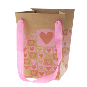 Carrybag The Art of Love 6/6x4/4x8in FSC* pink - pre order