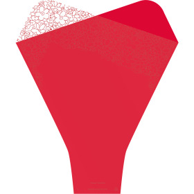 Funda Doublé Flower Fashion 54x44x12cm roja