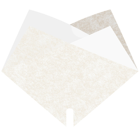Sleeve Double Louise 70% PCR 40x40cm white