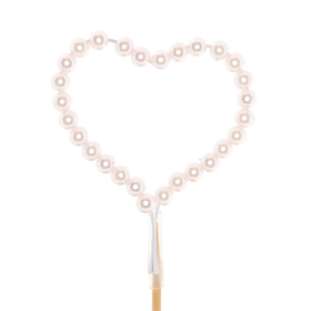 Hart Ivy 7,5cm op 10cm stok roze