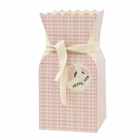 Bouquet box Picknick Field 13x13x26cm FSC* pink