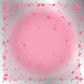 Papillion 24x24in rosado