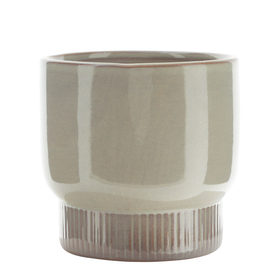 Stoneware pot Milo Ø13xH12,5cm ES12 beige