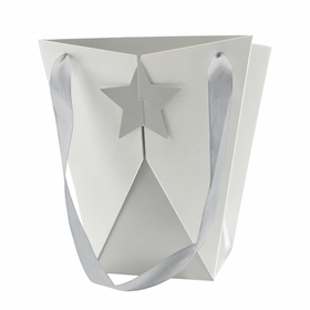 Carrybag Tara 19/19x12/12x22.5cm FSC* silver