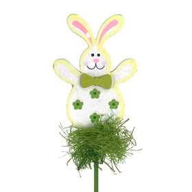 Happy Rabbit 3.2in en palo 20in verde