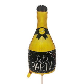 Ballon Pop The Bottle 12cm op 50cm stok