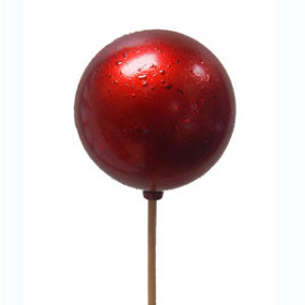 xmas Ball Festive 2.5in on 20in stick red