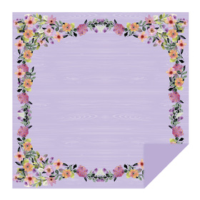 Garden Blossoms 24x24in lavander