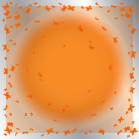 Papillion 24x24in naranja