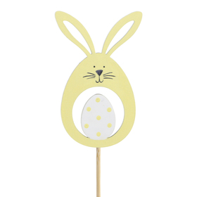 Bunny Ova 9cm on 10cm stick FSC* yellow