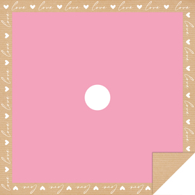 Love Poem 24x24in pink with hole