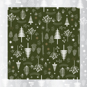 Christmas Favourite 24x24in green with hole