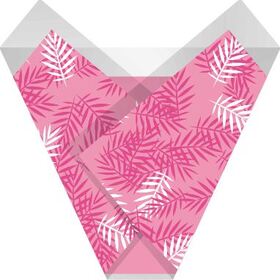 Sleeve Jive Leaves 50x48cm pink