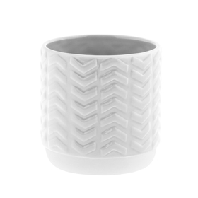 Ceramic pot Jing Ø12.8/10.5xH12cm ES12 white