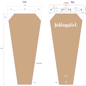 Sleeve Lieblingsstück 50x25x10cm FSC* Diamond + Terra