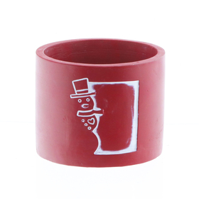 Beton pot Olaf Ø13,8xH11,6cm ES12 rood
