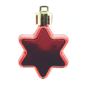 Christmas star 4.5cm red