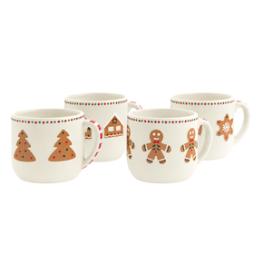 Keramiek Gingerbread mok ES9 assorti x4 in tray