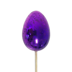 Egg Olly 7cm on 50cm stick purple