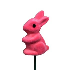 Bunny 7.5cm on 50cm stick pink