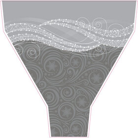 Sleeve Wintermist 21x14x4in silver