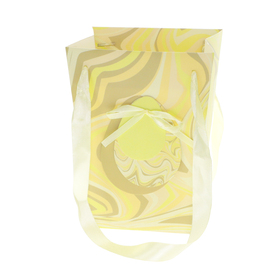 Carrybag Marbled Eggs 15/15x11/11x20cm FSC* yellow
