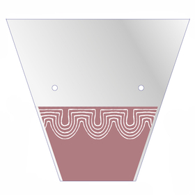 Plantenhoes Amara 70% PCR 34x34x14cm aubergine + Terra