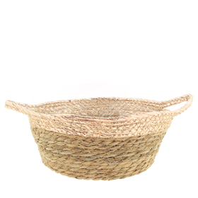 857B-9117 Basket Seagrass with Rose Gold edge, P27