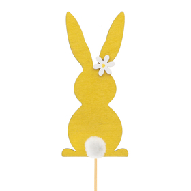Hop Daisy 10.5cm on 10cm stick FSC* yellow