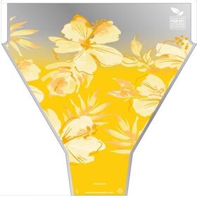 PCR80% Sleeve Tropical 50x35x10cm yellow