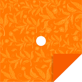 Fall Elegance 24x24in orange with hole