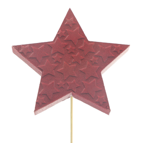 Star Nyx 8cm on 50cm stick red