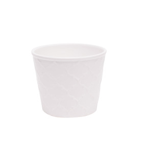 Ceramic Pot Harmony 2.75in white glossy
