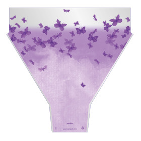 Papillon 21x17x5in lilac