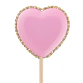Hart Finley 9cm op 50cm stok roze