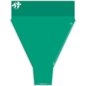 Duo Tones 90% PCR 20x14x4in verde