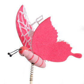 Artline Butterfly 9cm on 50cm stick pink