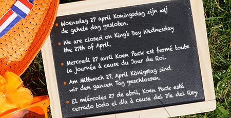 King's Day closed