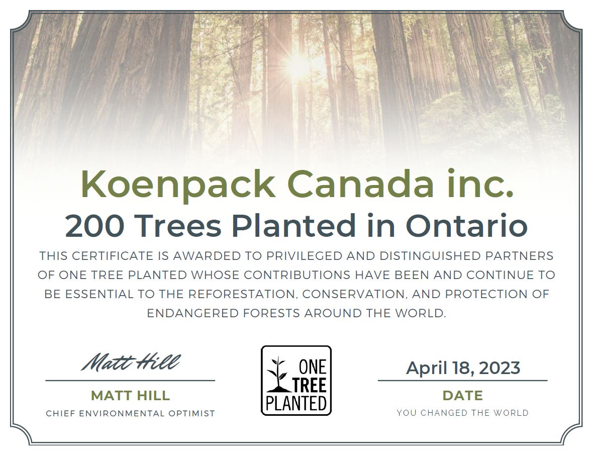 200 Trees Planted in Ontario