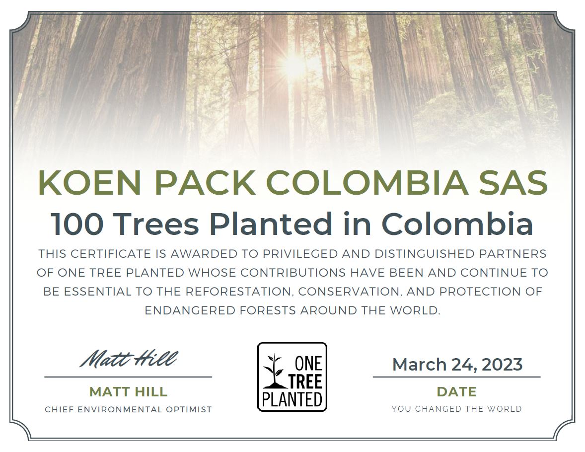 100 Trees Planted in Colombia