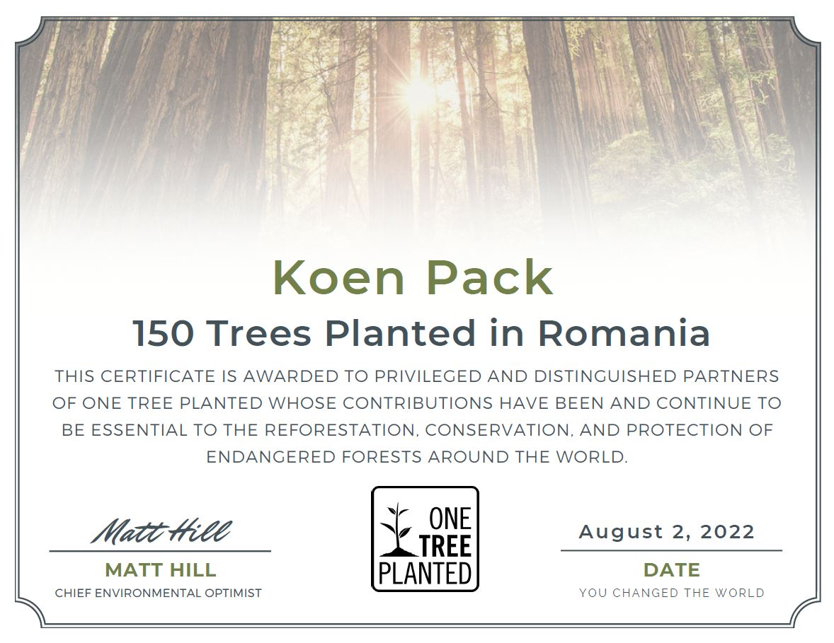 150 bomen geplant in Roemenië